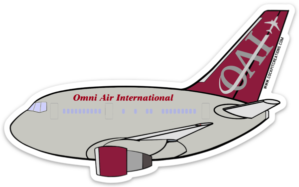 B-767 Omni Air Sticker