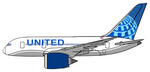 B-787 UAL Sticker