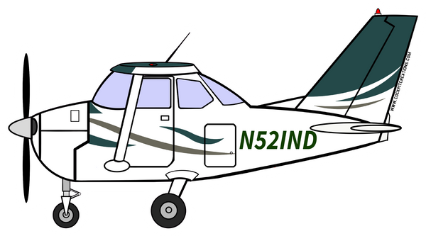 C-172 N521ND Sticker