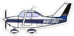 C-172 N8118U Sticker