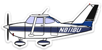 C-172 N8118U Sticker