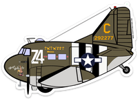 C-47 Boogie Baby Large Sticker