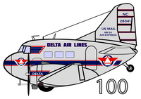 DC-3 Mother D 100 Sticker