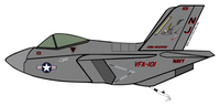 F-35C VFA-101 Ghost Riders Sticker