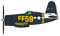 FG-1D Corsair FF59 Sticker