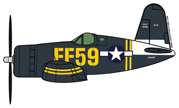 FG-1D Corsair FF59 Sticker