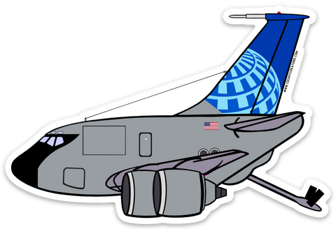 KC-135 UA Grey Sticker