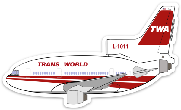 Twa Sticker L-1011 TWA Sticker – Cockpit Creations