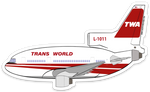 L-1011 TWA Sticker