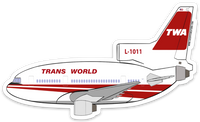 L-1011 TWA Sticker