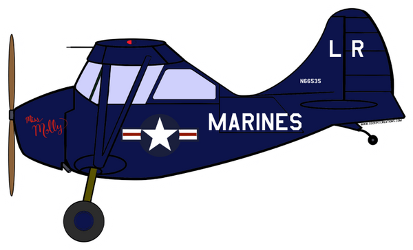 L-5 Stinson Missy Molly Sticker