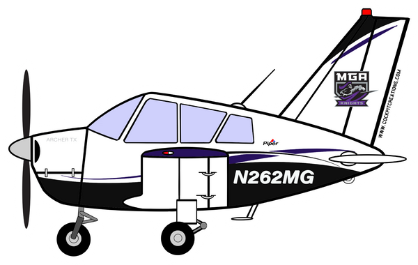 Middle Georgia State Piper Sticker