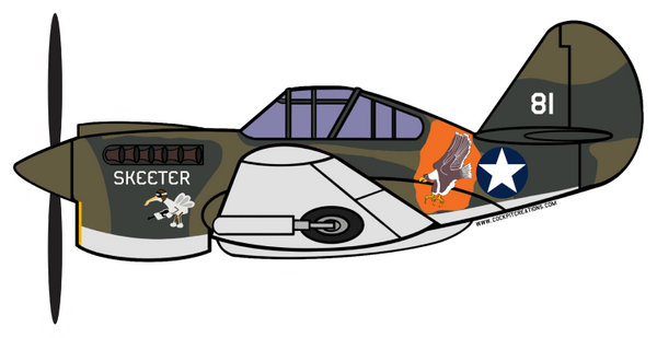 P-40 Skeeter Sticker