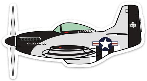 P-51 Quick Silver Sticker