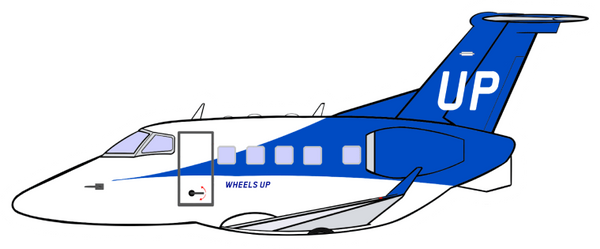 Phenom 300 Wheels UP Sticker