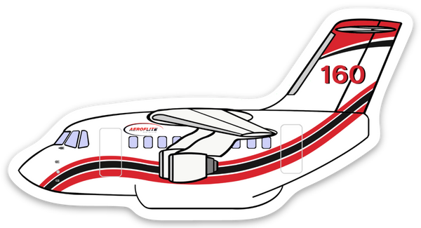 RJ80 Aeroflot Fire Bomber Sticker