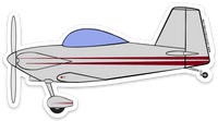 RV-4 Miles Turner Airshows Sticker