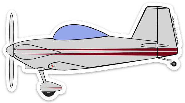 RV-4 Miles Turner Airshows Sticker