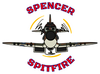 Spencer the Spitfire Letters Sticker