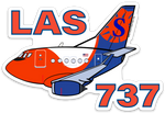 B-737 Sun Country LAS Sticker