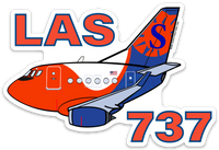 B-737 Sun Country LAS Sticker