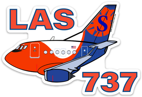 B-737 Sun Country LAS Sticker