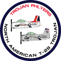 Trojan Flyers Round Sticker