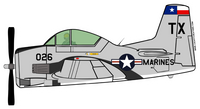 T-28 Marine Grey Trojan Sticker