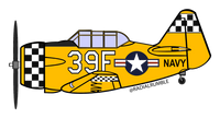 T-6 Texan Radial Rumble Airshows Sticker