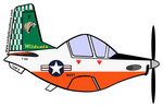 T-6 TAW-6 Wildcats Sticker