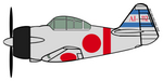 Tora CAF Japanese Zero AI-112 Sticker