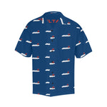 B-717 FDJ Logo Blue Hawaiian Shirt
