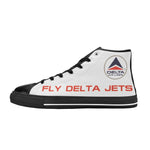 Widget FDJ Logo White Black Nose Men's High Top Canvas Shoes