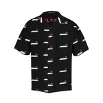 B-717 FDJ Logo Black Hawaiian Shirt