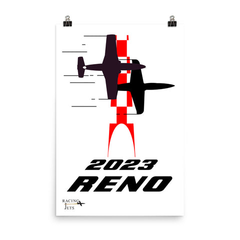 Reno Jets 2023 Photo paper poster