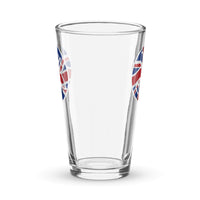 Spitfire Logo Union Jack Shaker pint glass