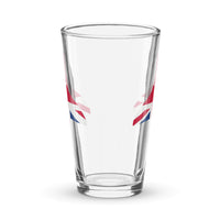 Vulcan Union Jack Shaker pint glass