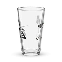 P-51 Quick Silver NAA Logo Shaker pint glass