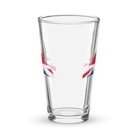 Vulcan Union Jack Shaker pint glass