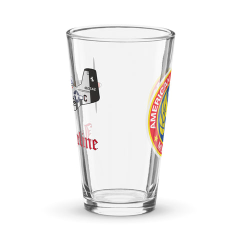 P-51 Jacqueline American Airpower Museum Shaker pint glass