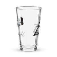 P-51 Quick Silver NAA Logo Shaker pint glass