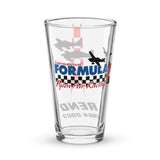 Reno Formula One Shaker pint glass