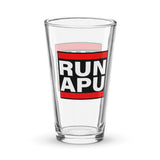 RUN APU Shaker pint glass