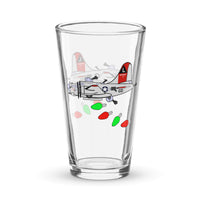 B-17 Yankee Lady Christmas Shaker pint glass