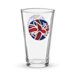 Spitfire Logo Union Jack Shaker pint glass