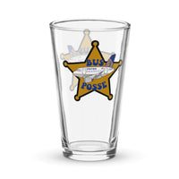 Airbus Posse Shaker pint glass