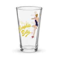 Memphis Belle Shaker pint glass