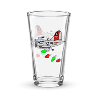 B-17 Yankee Lady Christmas Shaker pint glass