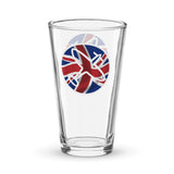 Spitfire Logo Union Jack Shaker pint glass