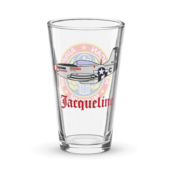 P-51 Jacqueline American Airpower Museum Shaker pint glass